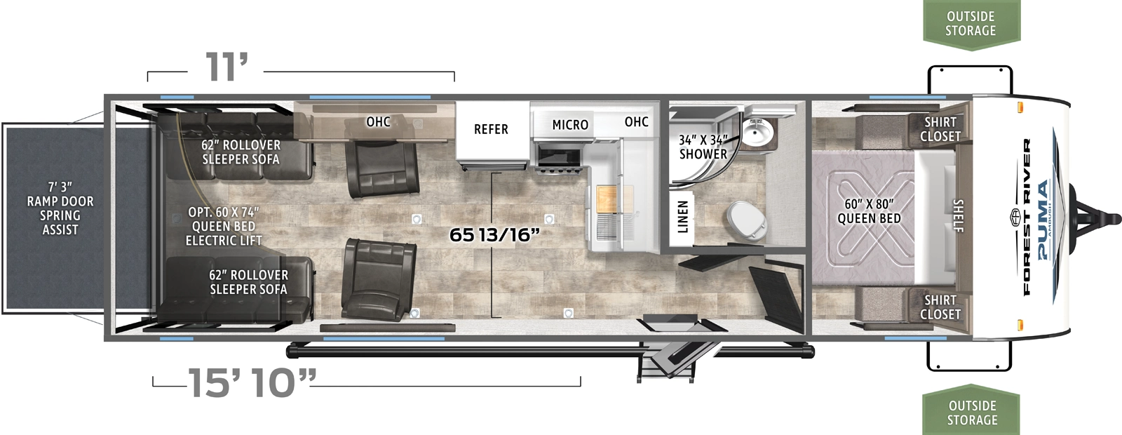 Puma Ambush 27TH Floorplan